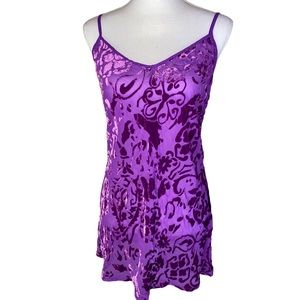 Victoria’s Secret Vintage Silk Velvet Babydoll Set Size Medium